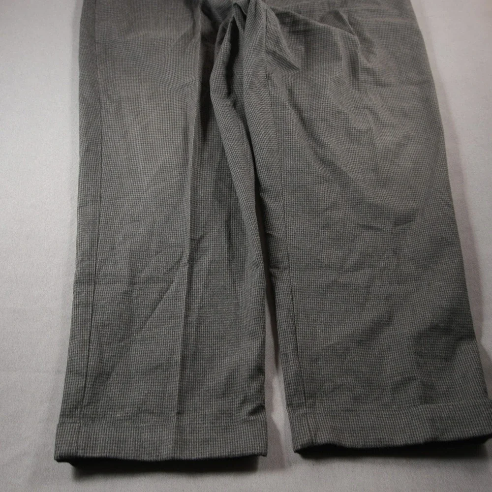 Vintage Polo Ralph Lauren Houndstooth Pleated D-Ring Adjusters Men Pants 42/28